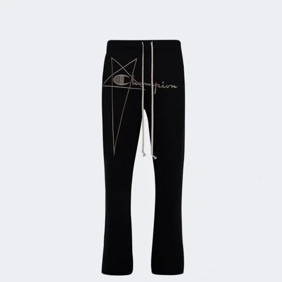 CHAMPION CARGO DIETRICH DRAWSTRING PANTS BLACK Rick‎ Owens/SSENSE Size Large NWT